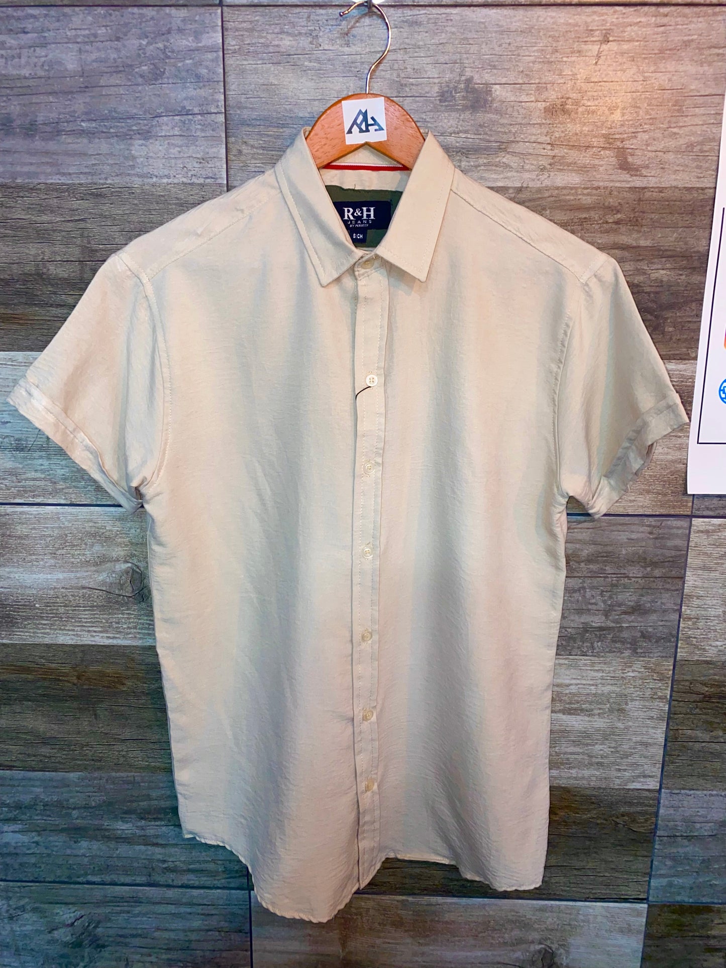 Camisa Corrugada Beige - R&H By Perussi MX