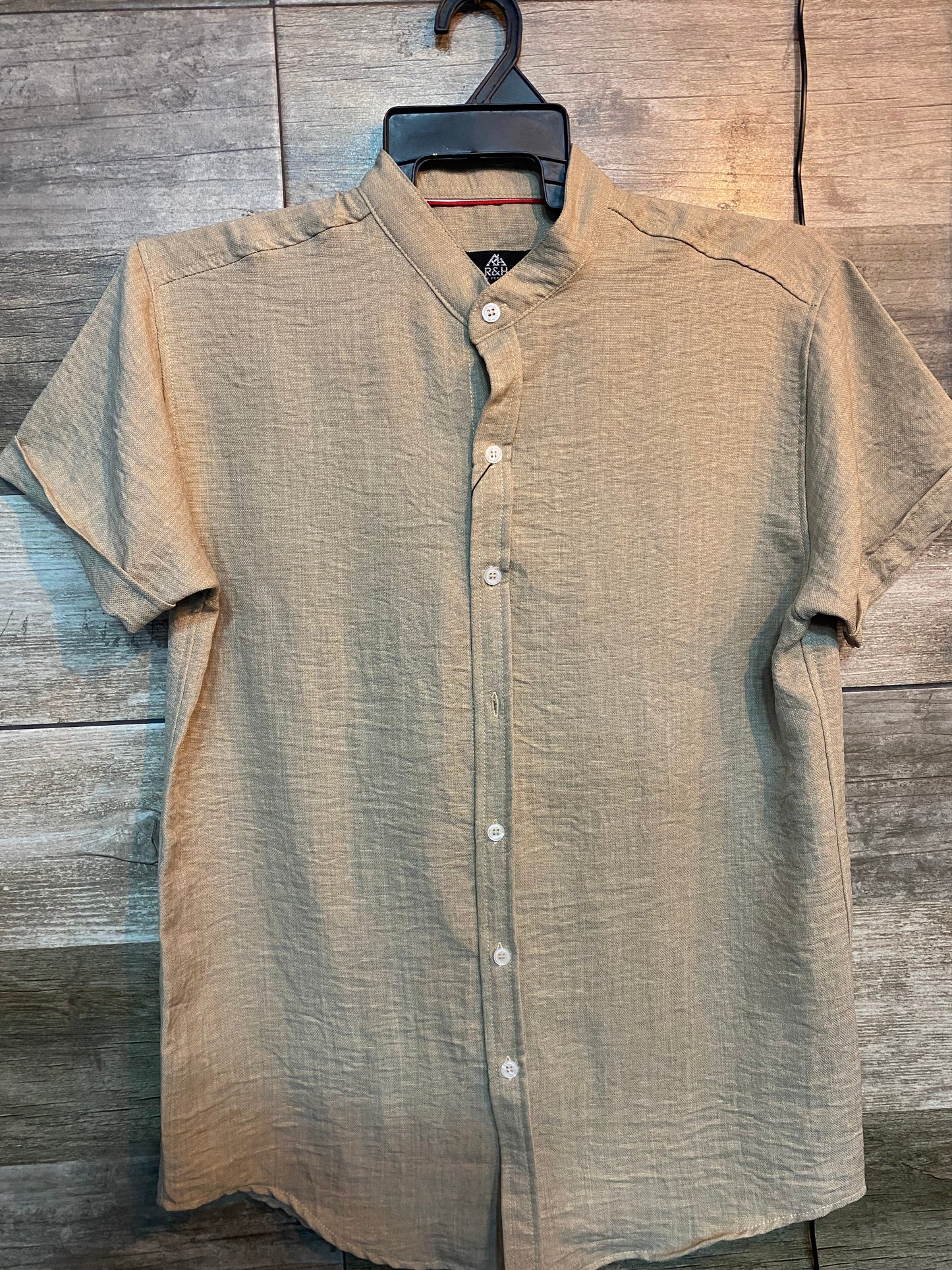 Camisa corrugada cuello mao - R&H By Perussi MX