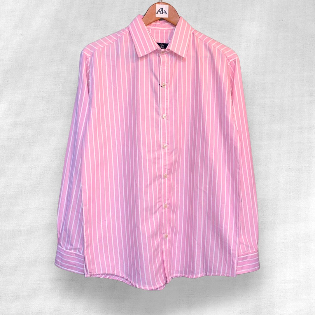 Camisa Rayada Rosa - R&H By Perussi MX