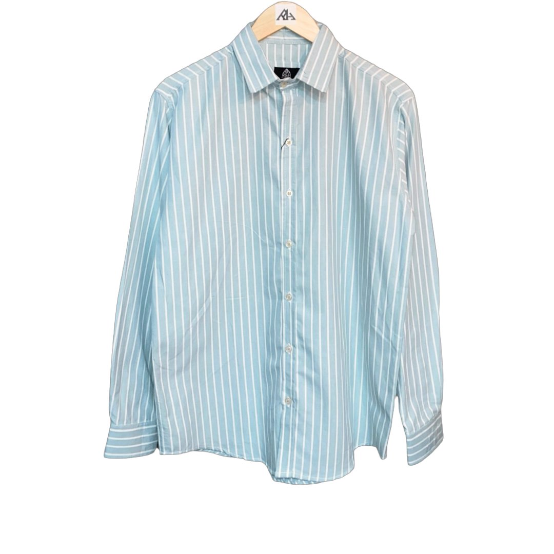 Camisa Rayada Verde Menta - R&H By Perussi MX