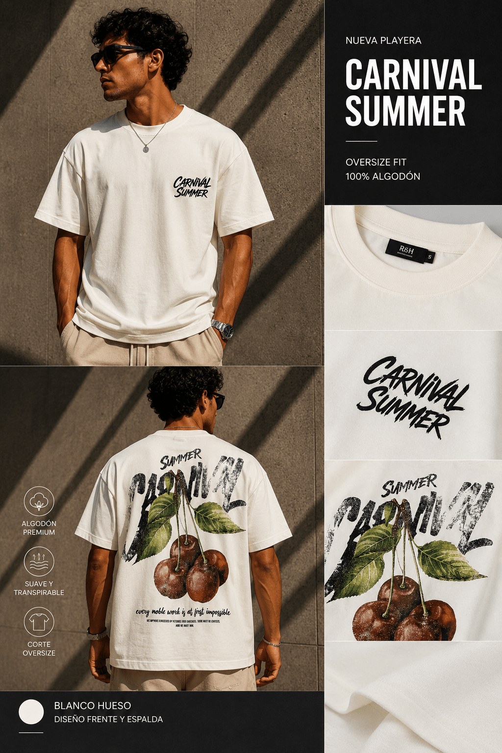 Playera Carnival Summer - R&H By Perussi MX