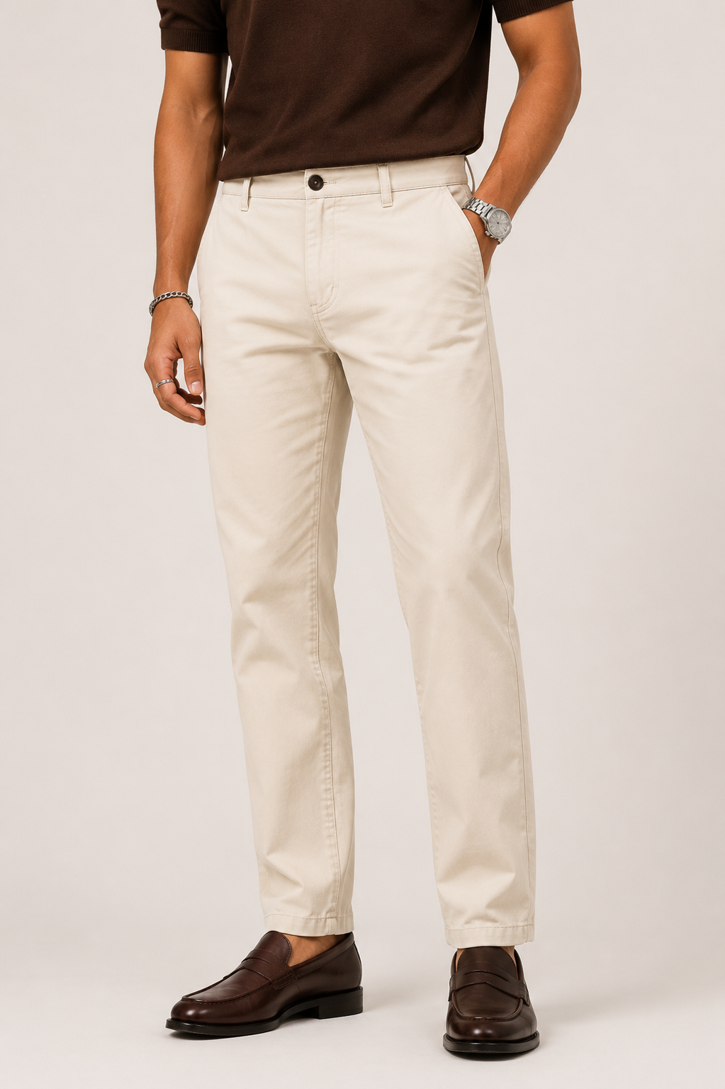 Pantalón Gabardina Slim Fit