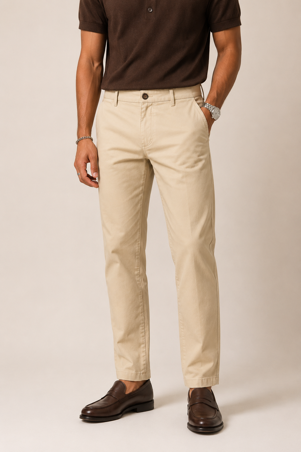 Pantalón Gabardina Slim Fit