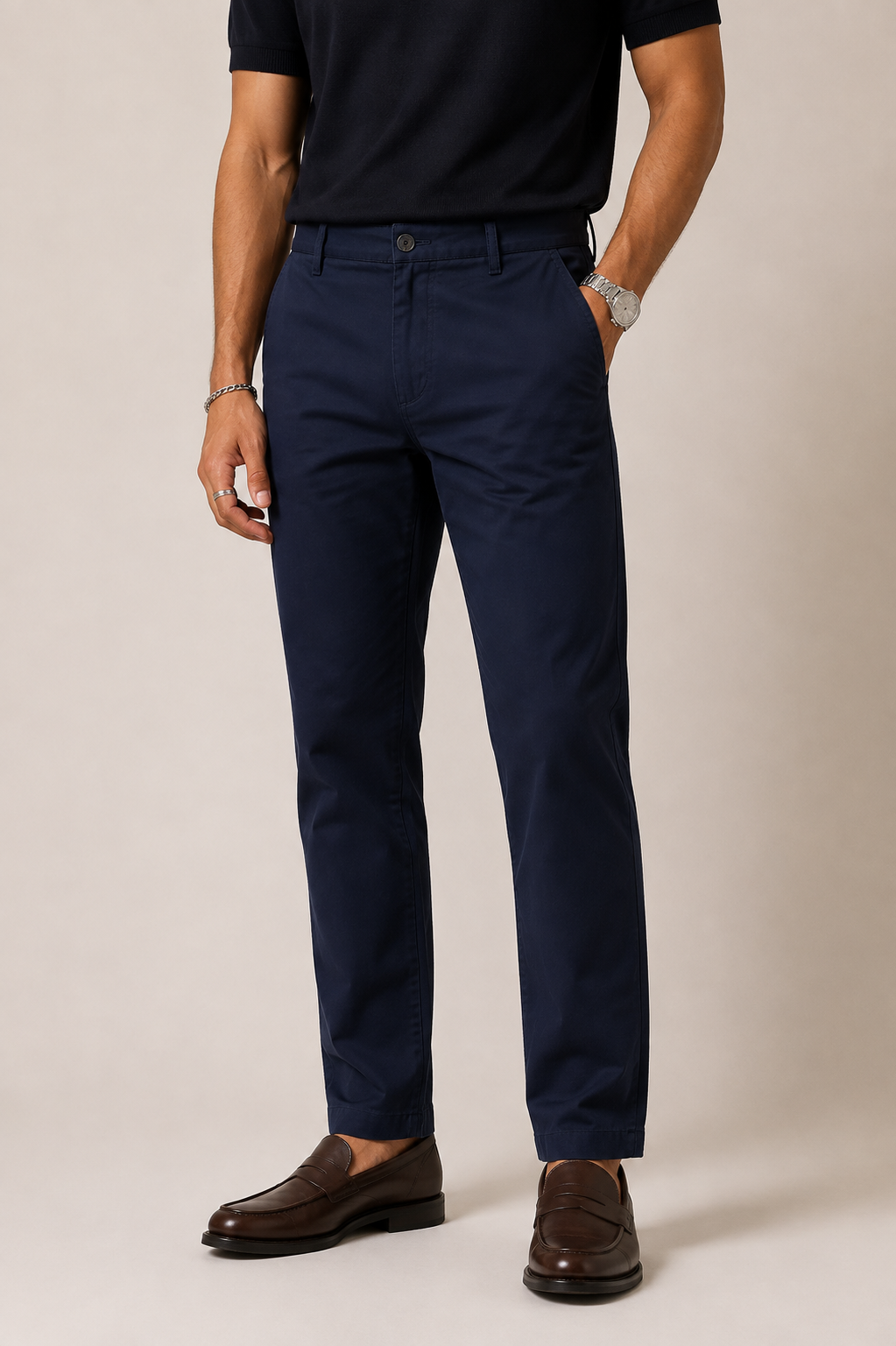 Pantalón Gabardina Slim Fit