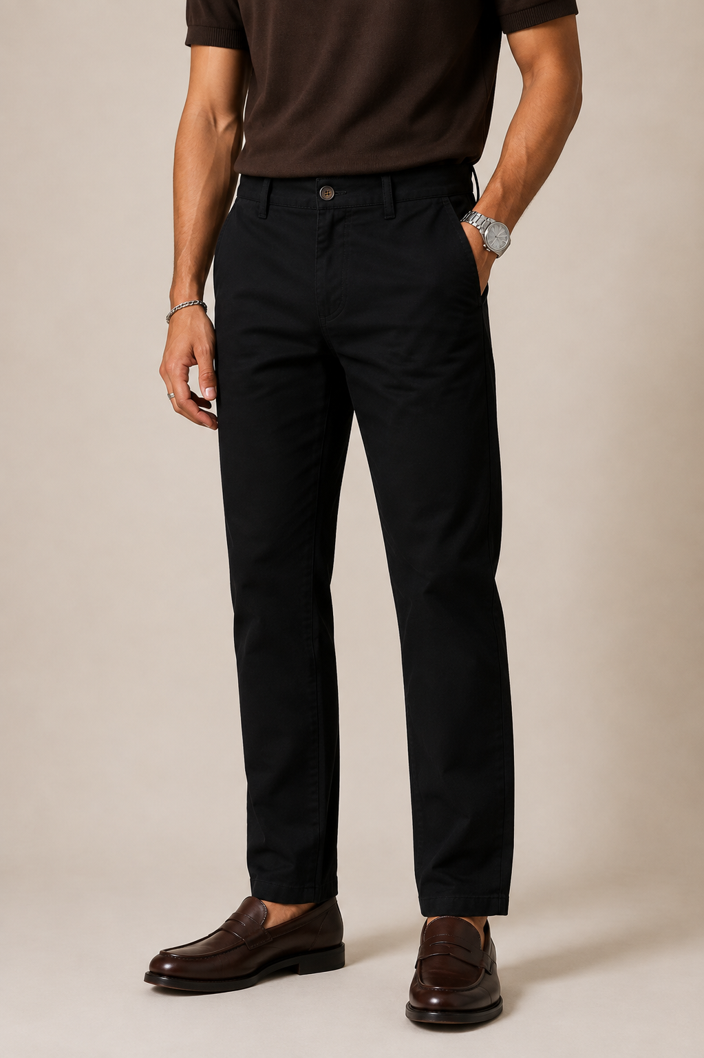Pantalón Gabardina Slim Fit