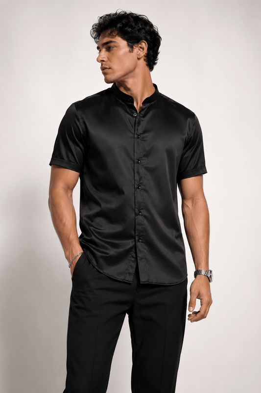 Camisa Cuello Mao Esencial Slim Fit - R&H By Perussi MX