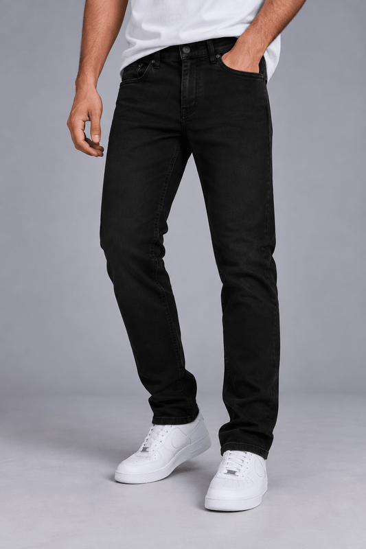 Jeans Slim Fit Negro Sólido - R&H By Perussi MX