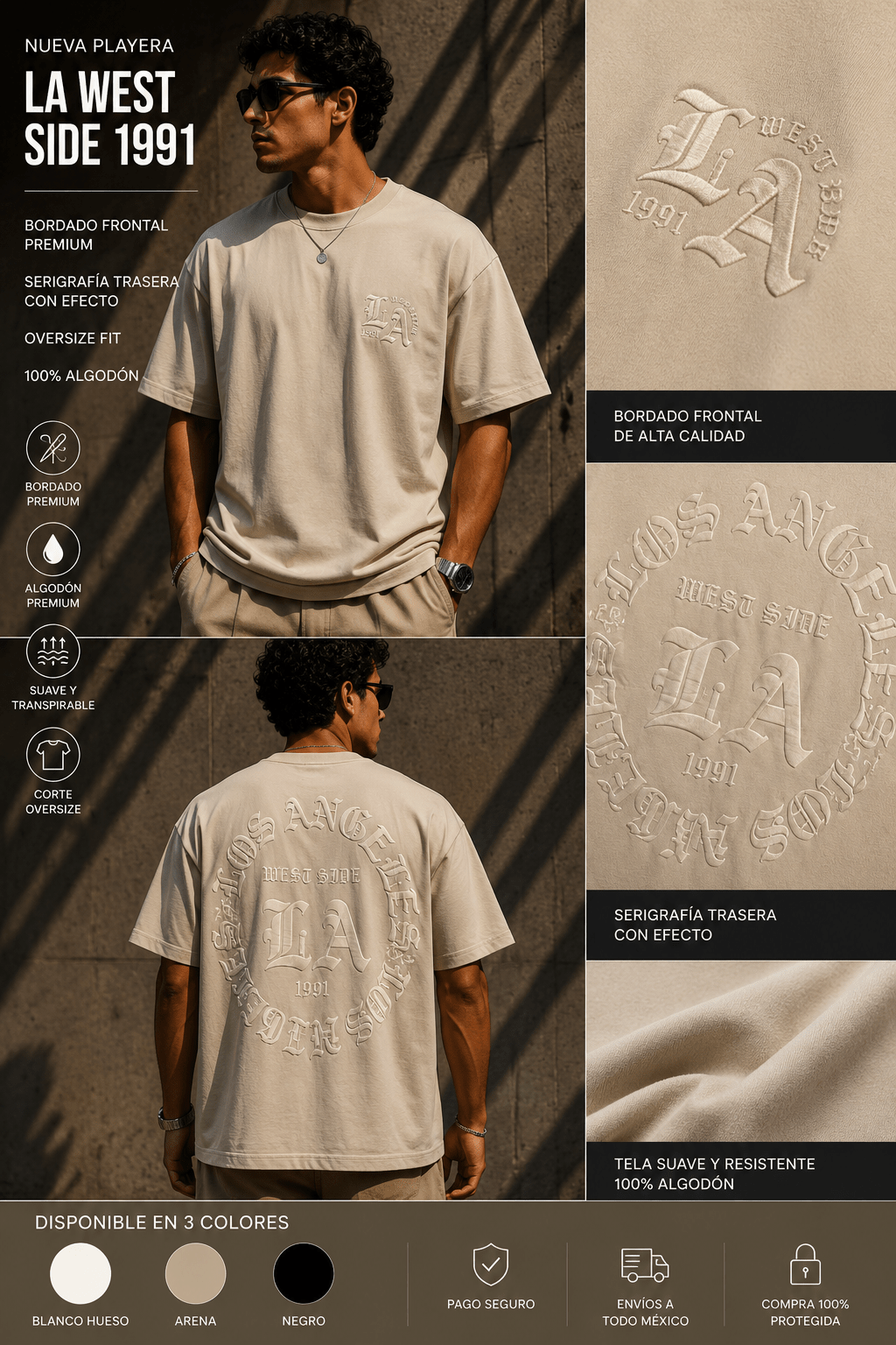Playera LA 1991 - R&H By Perussi MX