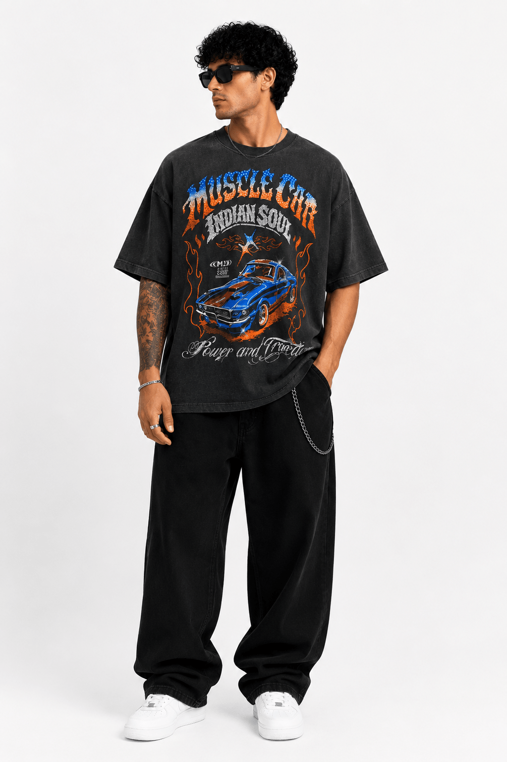 Playera Oversize Muscle Car - R&H By Perussi MX