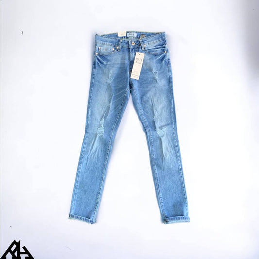 Jeans sky blue rasgados vintage - R&H By Perussi MX